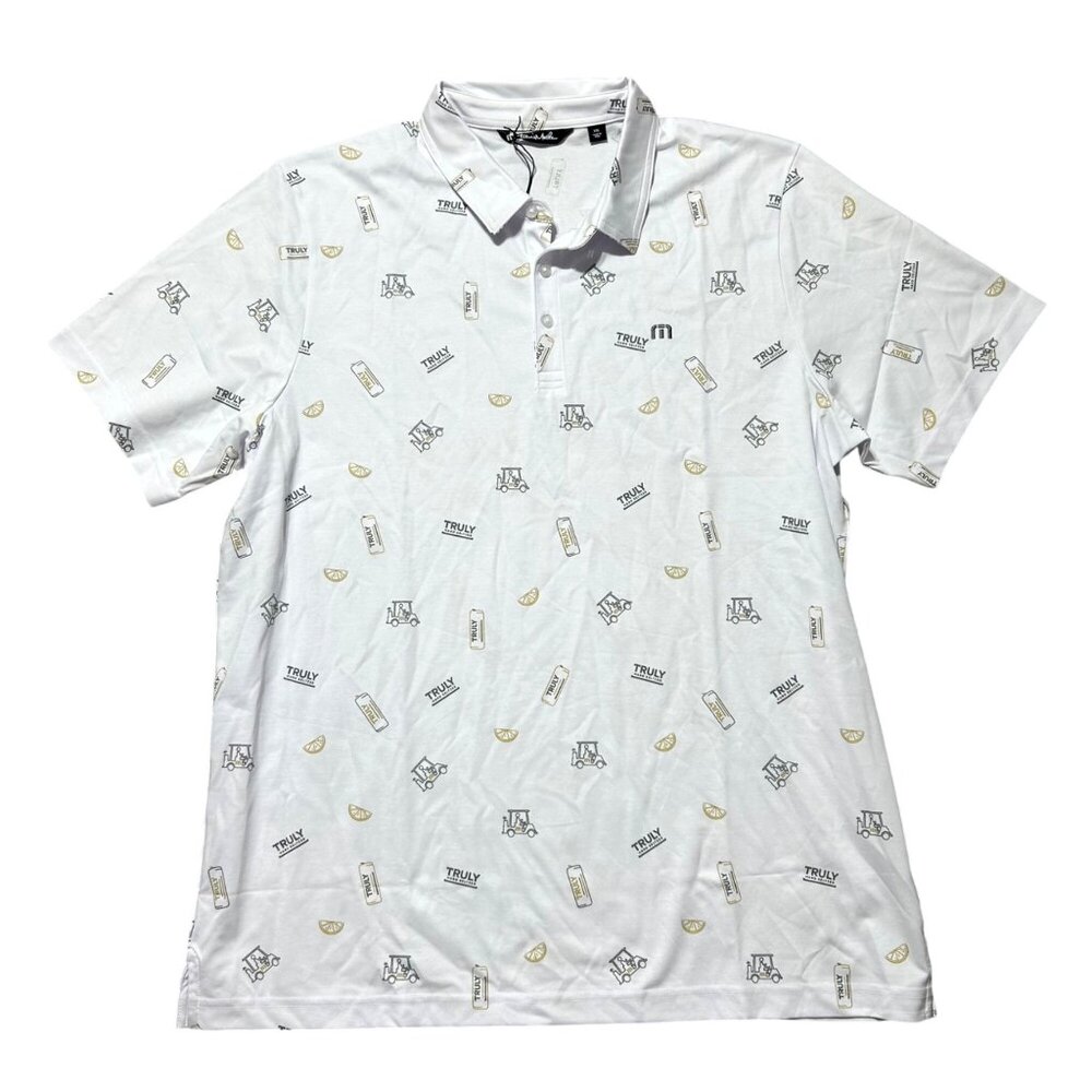 Travis Mathew Men's Sz XXL Truly Hard Seltzer Golf Polo Collared Short Sleeve